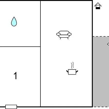 Grazioso Con 1 Da Letto A Kanica Appartamento